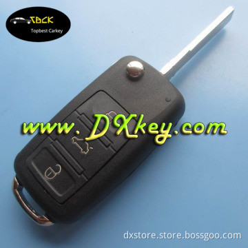 Shock price VW Touareg 3 buttons smart key case for vw key cover